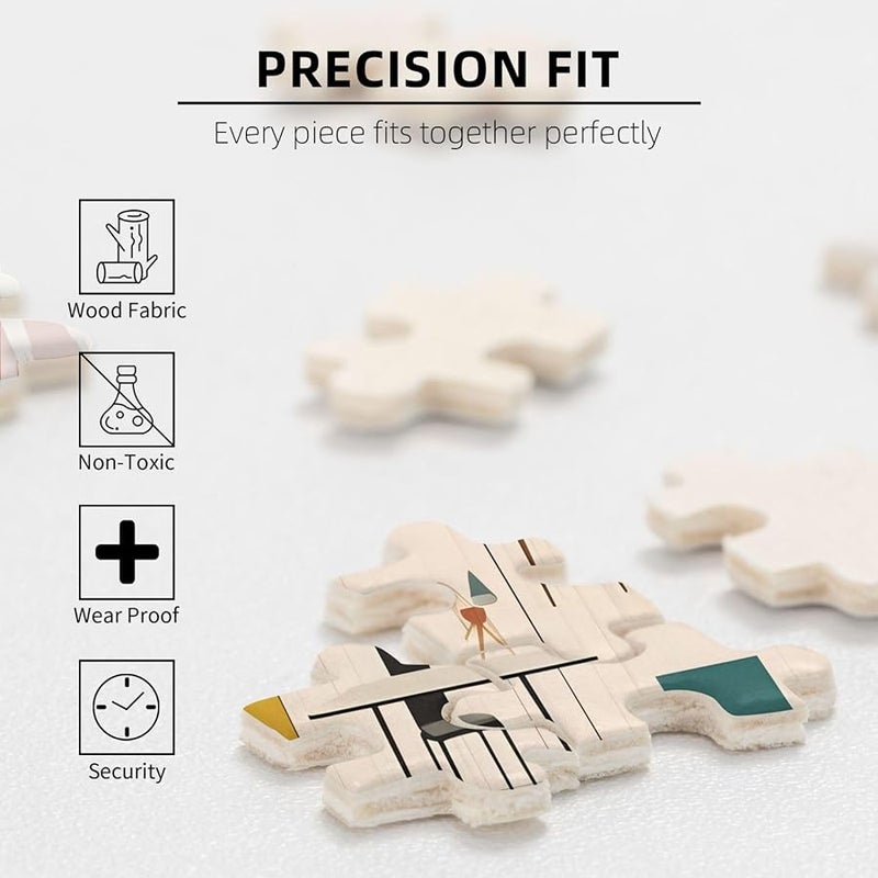 لغز بازل مودرن منتصف القرن من فايا 500 قطعة للكبار ديكور منزلي 20.4 × 15 - Image 5